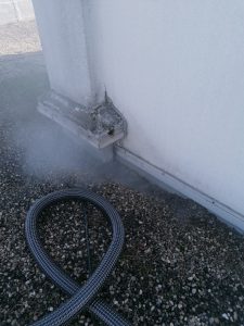 Test d_infiltration par Fumigène-Localisation-WPétanchéité